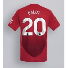 Manchester United Diogo Dalot #20 Hemmatröja 2024-25 Korta ärmar